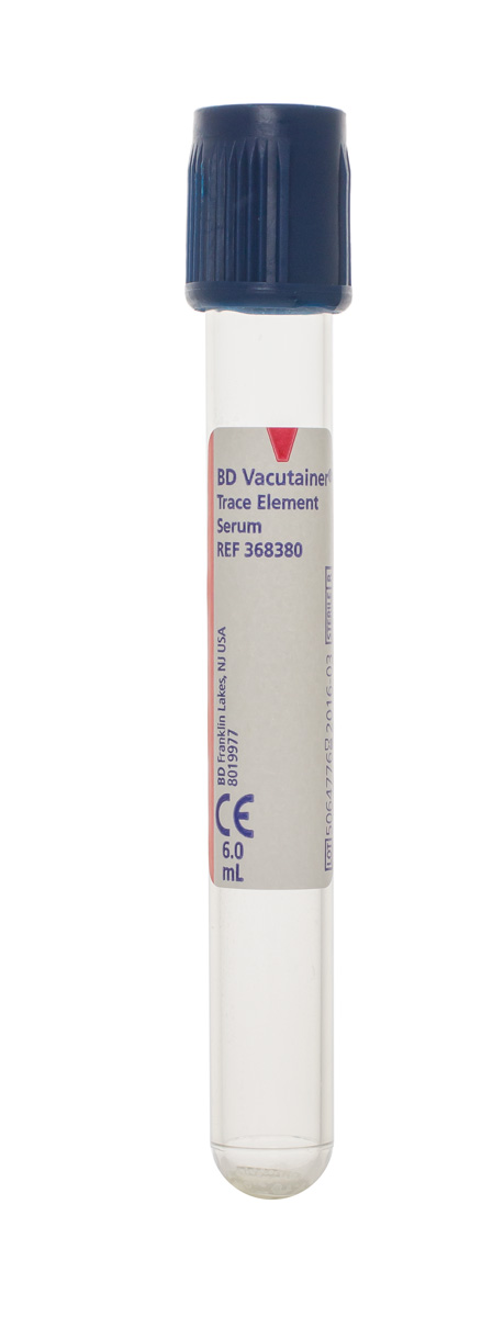 Royal Blue top tube contains Heparin